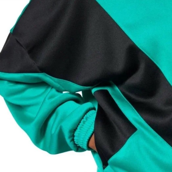 NWT!! Reebok Classic Vintage Tracktop Zip Up Jacket in Emerald Green - Picture 6 of 13